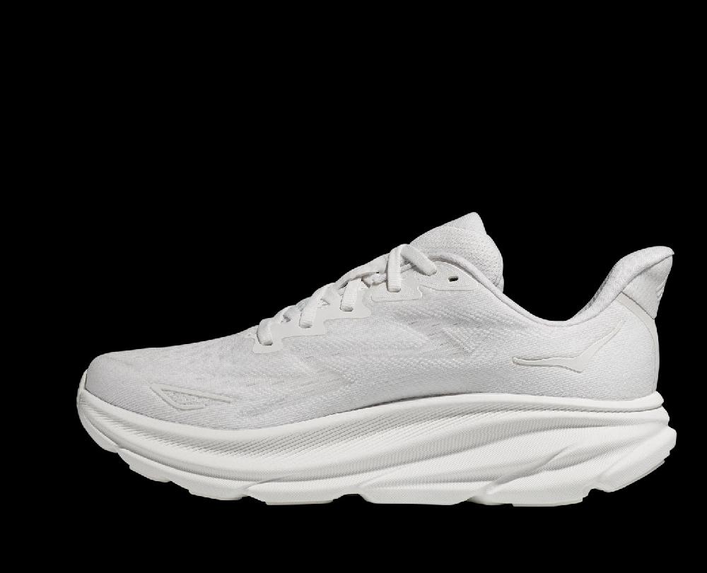 Hoka Clifton 9 White/White Women's Running Shoes 1127896-WWH