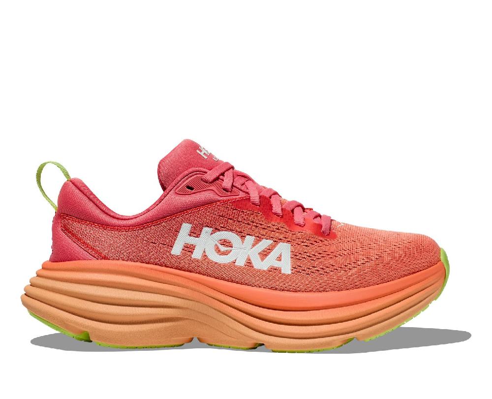 Hoka Coral/Papaya Bondi 8 Women's Running Shoes 1127952-CPPY