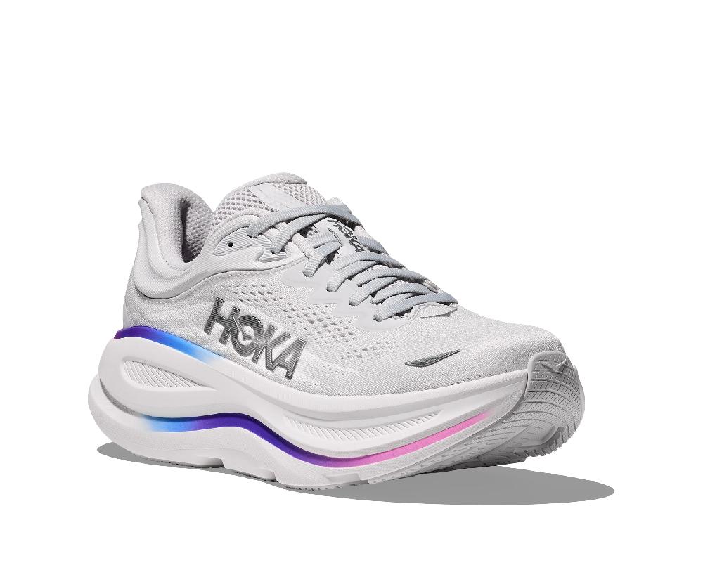 Hoka Cosmic Grey/White Bondi 9 Women's Running Shoes 1162012-CYWH