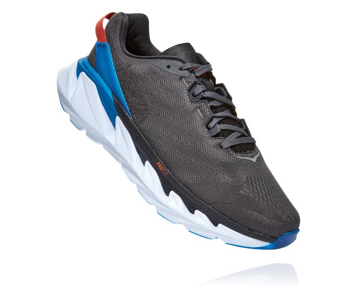 Hoka Dark Shadow and Imperial Blue Elevon 2 Mens Running Shoes 1106477-DSIB