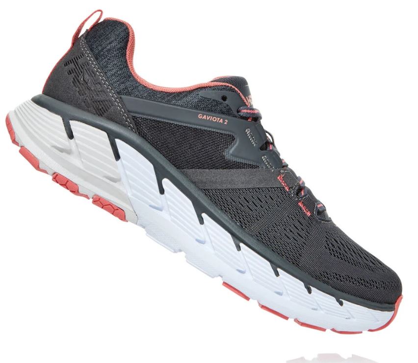 Hoka Dark Shadow Lantana Gaviota 2 Womens Comfort Running Shoes 1099630