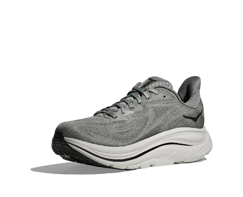 Hoka Galactic Grey/Asteroid Clifton 10 Wide Width Men's Running Shoes 1162032-GYST