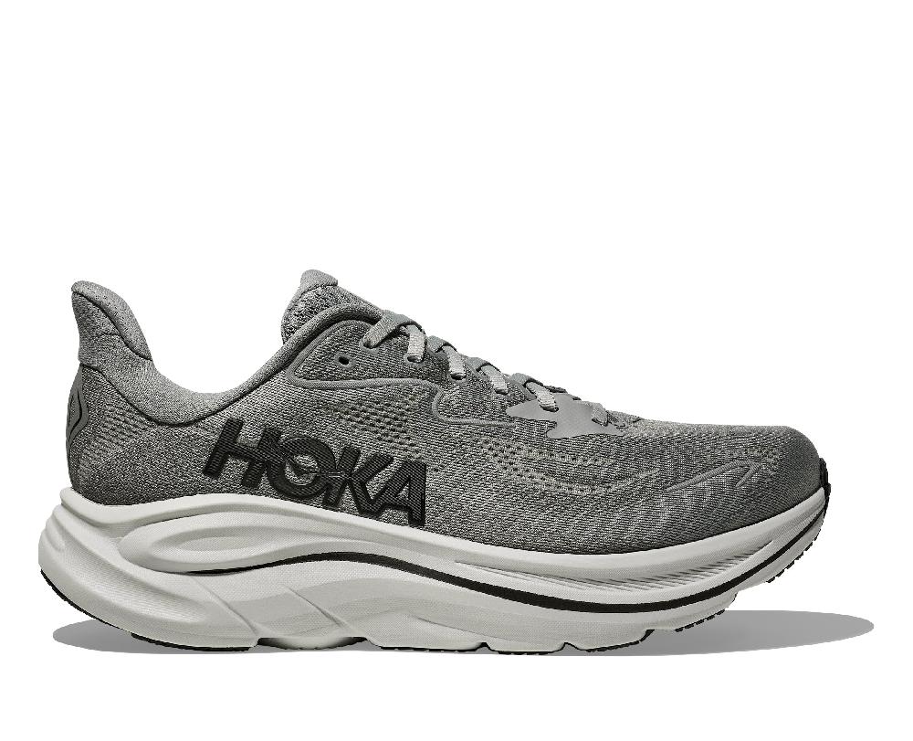 Hoka Galactic Grey/Asteroid Clifton 10 Wide Width Men's Running Shoes 1162032-GYST