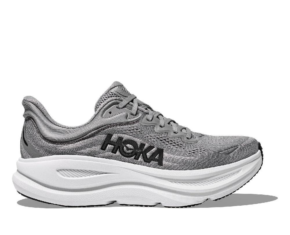 Hoka Galactic Grey/Stellar Grey Bondi 9 Men's Running Shoes 1162011-GCTC