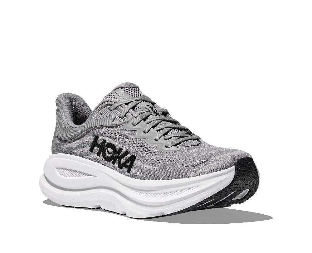 Hoka Galactic Grey/Stellar Grey Bondi 9 Men's Wide Width Running Shoes 1162013-GCTC