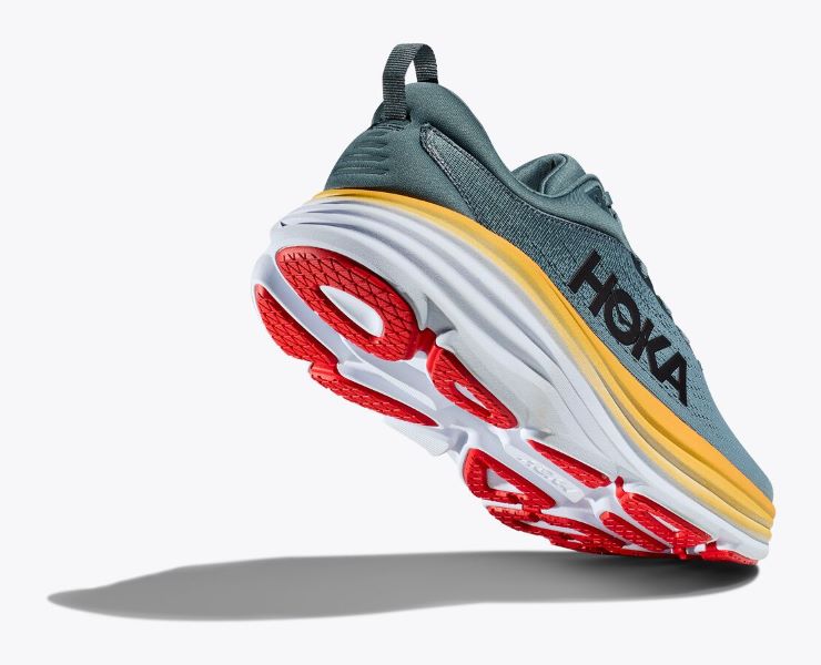 Hoka Goblin Blue/Mountain Spring Bondi 8 Wide Width Men's Athletic Shoes 1127953-GBMS