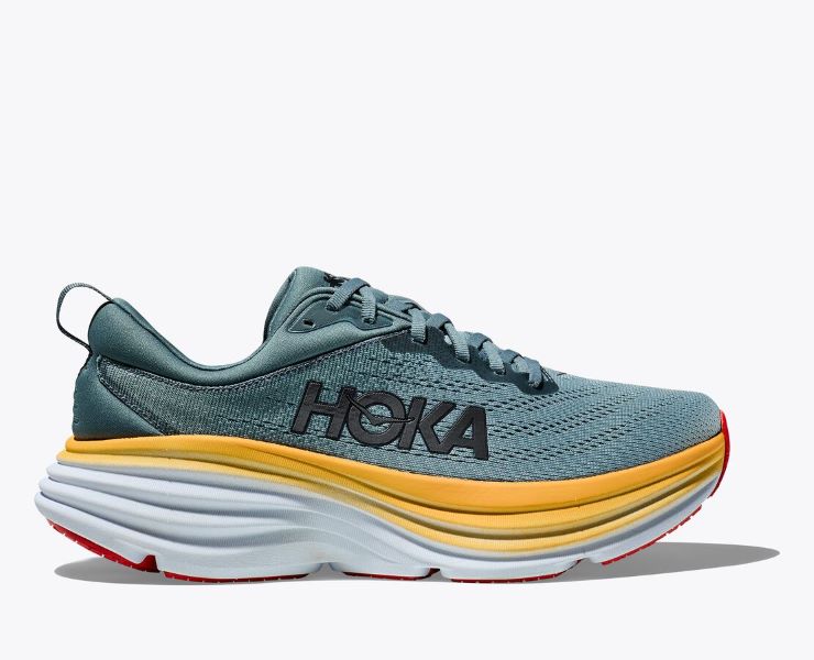 Hoka Goblin Blue/Mountain Spring Bondi 8 Wide Width Men's Athletic Shoes 1127953-GBMS