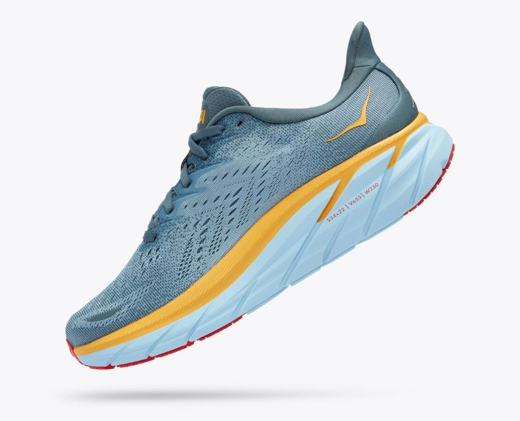 Hoka Goblin Blue/Mountain Spring Clifton 8 Mens Running Shoes 1119393-GBMS