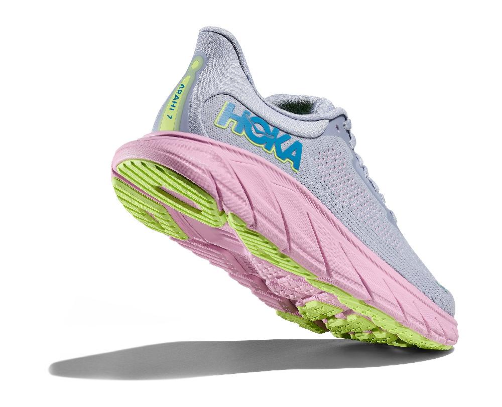 Hoka Gull/Pink Twilight Arahi 7 Women's Everyday Running Shoes 1147851-GLP