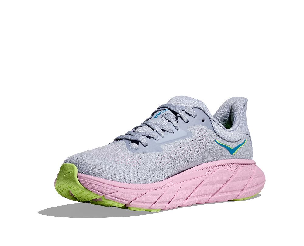Hoka Gull/Pink Twilight Arahi 7 Women's Everyday Running Shoes 1147851-GLP