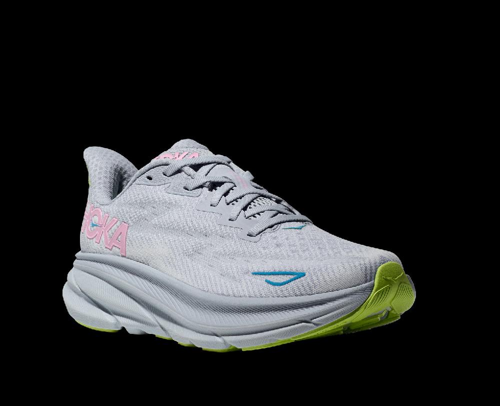Hoka Gull/Sea Ice Clifton 9 Women's Athletic Shoes 1127896-GLLS