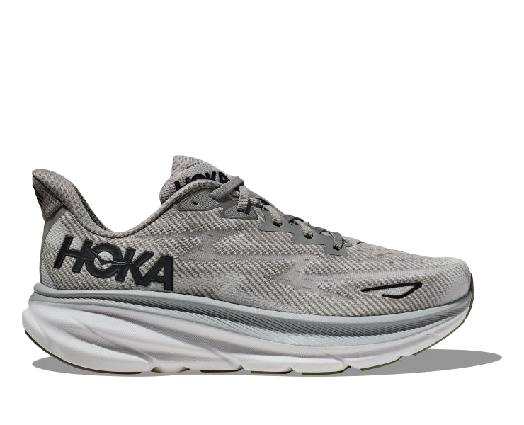 Hoka Harbor Mist/Black Clifton 9 Wide Width Men's Running Shoes 1132210-HMBC