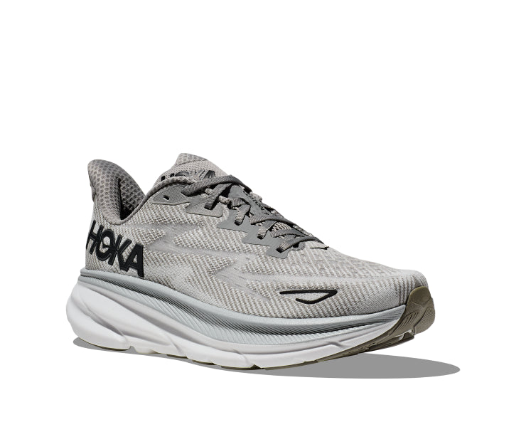 Hoka Harbor Mist/Black Clifton 9 Wide Width Men's Running Shoes 1132210-HMBC