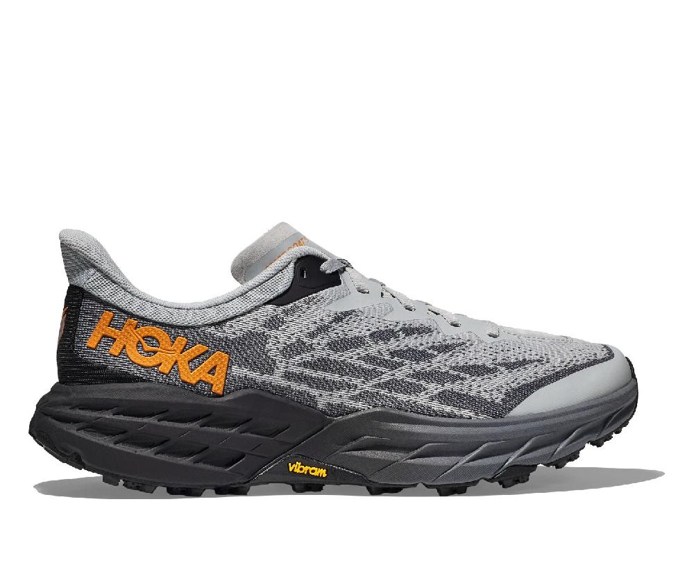 Hoka Harbor Mist/Black Speedgoat 5 Wide Width Men's Trail Running Shoes 1123159-HMBC