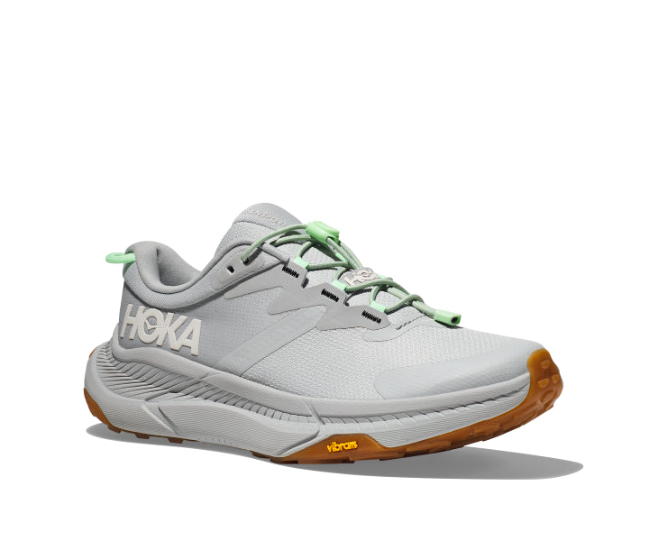 Hoka Harbor Mist/Lime Glow Transport Women's Athletic Shoes 1123154-HMLG