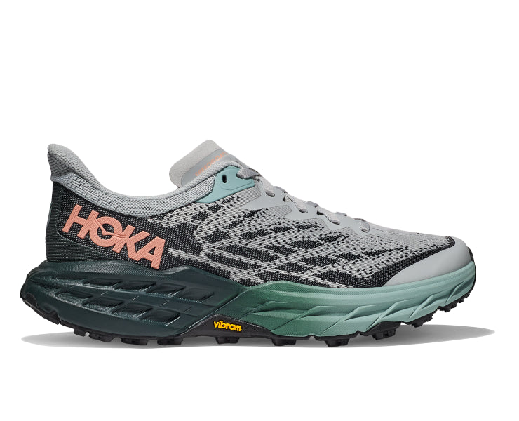 Hoka Harbor Mist/Spruce Speedgoat 5 Women's Wide With Running Shoes 1123160-HMSP