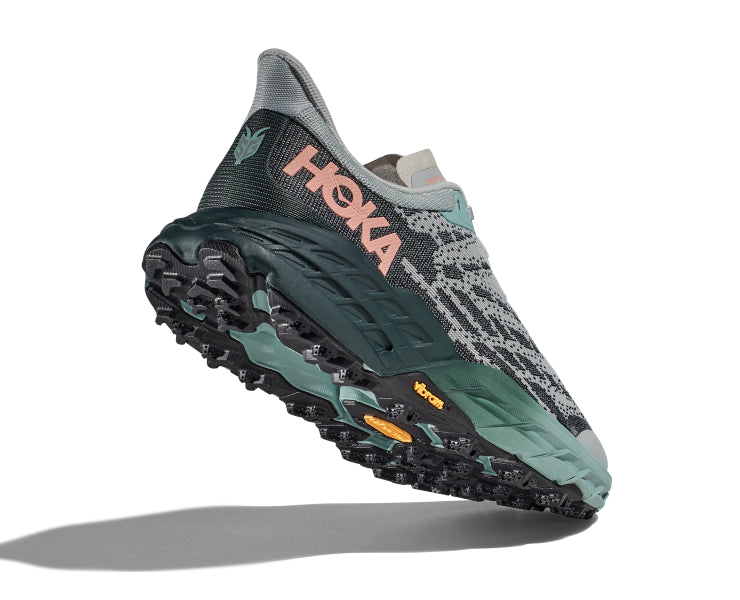 Hoka Harbor Mist/Spruce Speedgoat 5 Women's Wide With Running Shoes 1123160-HMSP