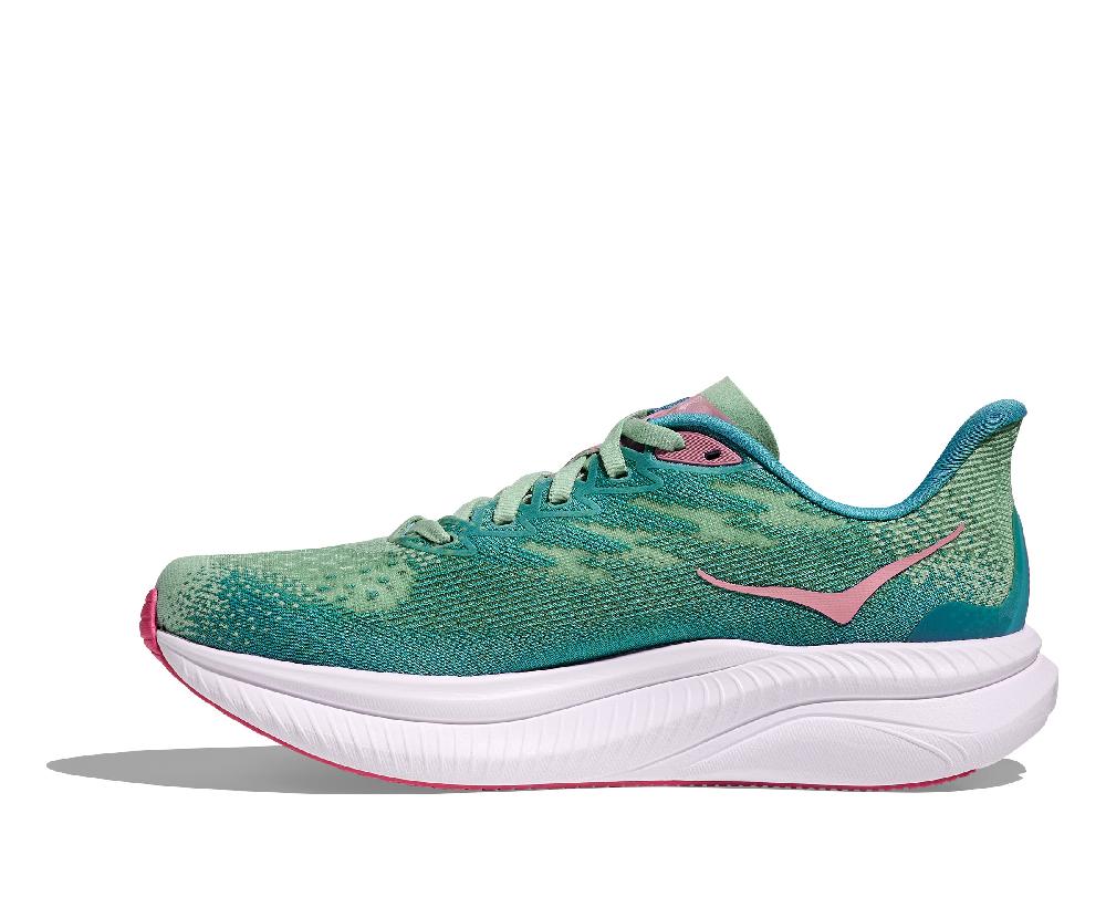 Hoka Jadeite/Alpine Blue Mach 6 Women's Running Shoes 1147810-JTL