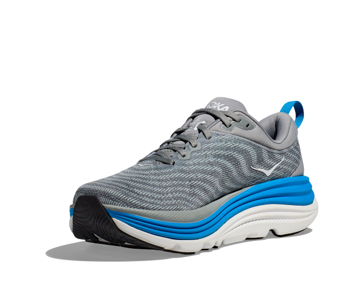 Hoka Limestone/Blue Gaviota 5 Wide Width Men's Athletic Shoes 1134234-LDVB