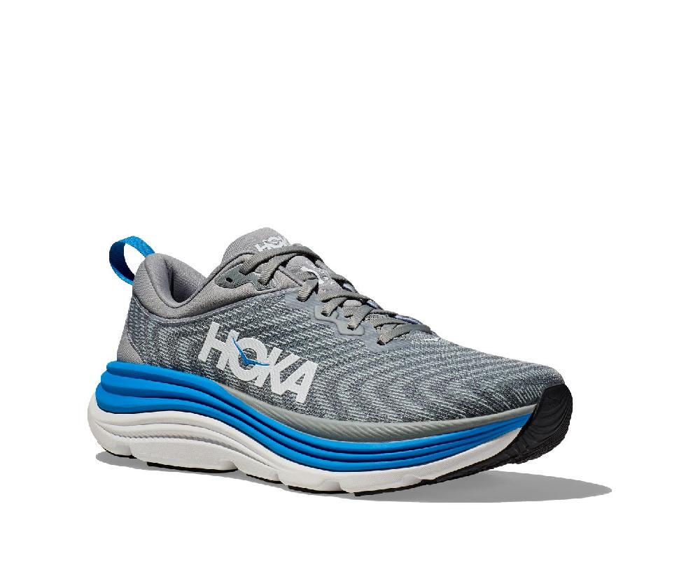 Hoka Limestone/Diva Blue Gaviota 5 Men's Athletic Shoes 1127929-LDVB