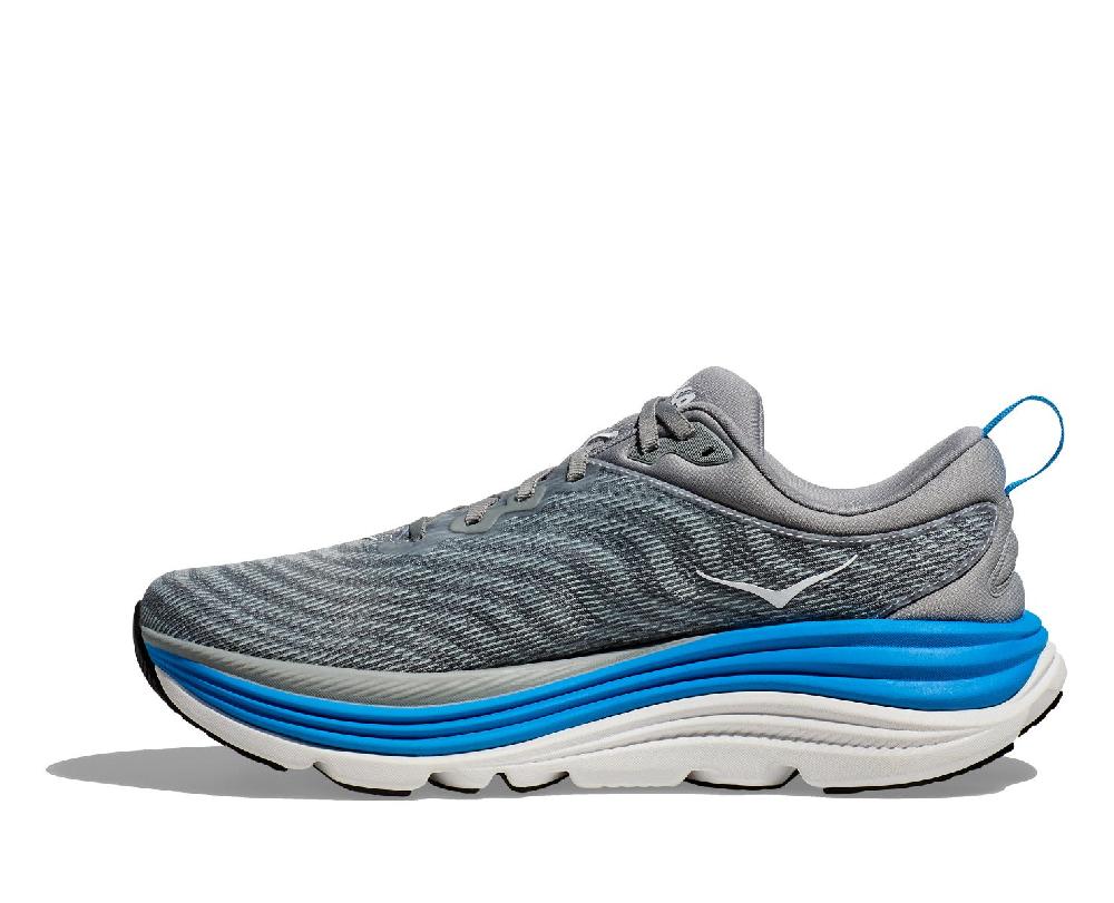 Hoka Limestone/Diva Blue Gaviota 5 Men's Athletic Shoes 1127929-LDVB