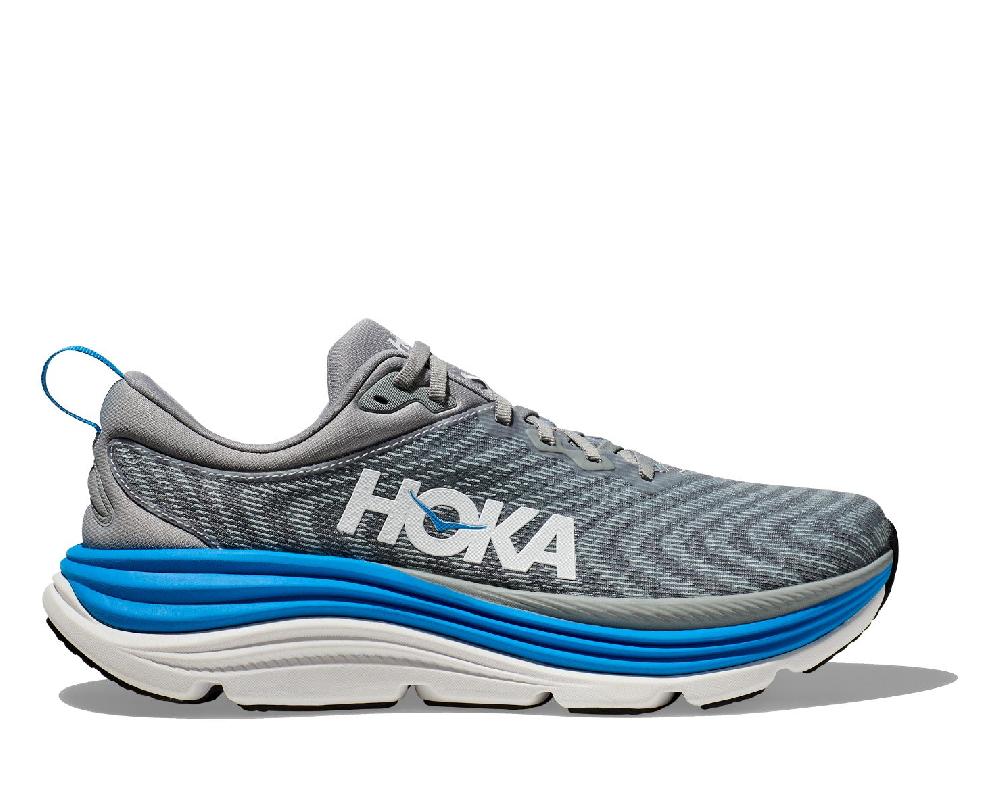 Hoka Limestone/Diva Blue Gaviota 5 Men's Athletic Shoes 1127929-LDVB