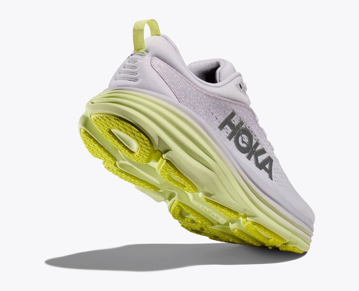 Hoka Nimbus Cloud/Luminary Green Bondi 8 Women's Athletic Shoes 1127952-NCLG