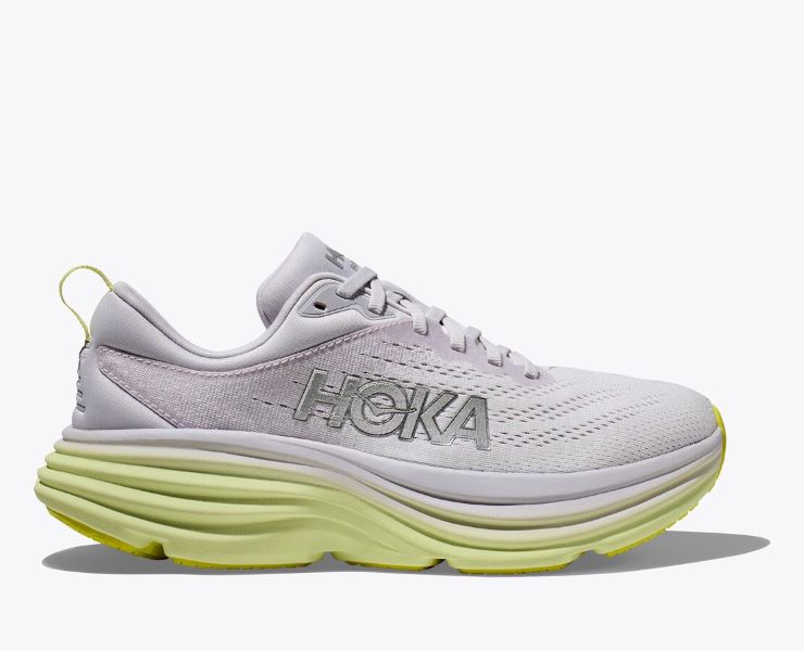 Hoka Nimbus Cloud/Luminary Green Bondi 8 Women's Athletic Shoes 1127952-NCLG