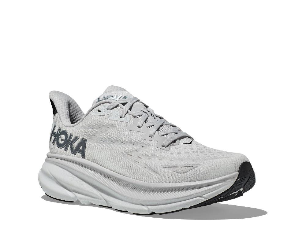 Hoka Nimbus Cloud/Steel Wool Men's Clifton 9 Wide Width Men's Running Shoes 1132210-NCSW