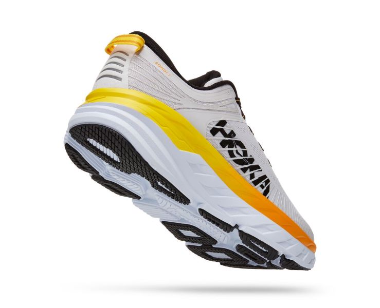 Hoka Nimbus Cloud With Radiant Yellow BONDI 7 Mens Running Shoes 1110530-NCRY