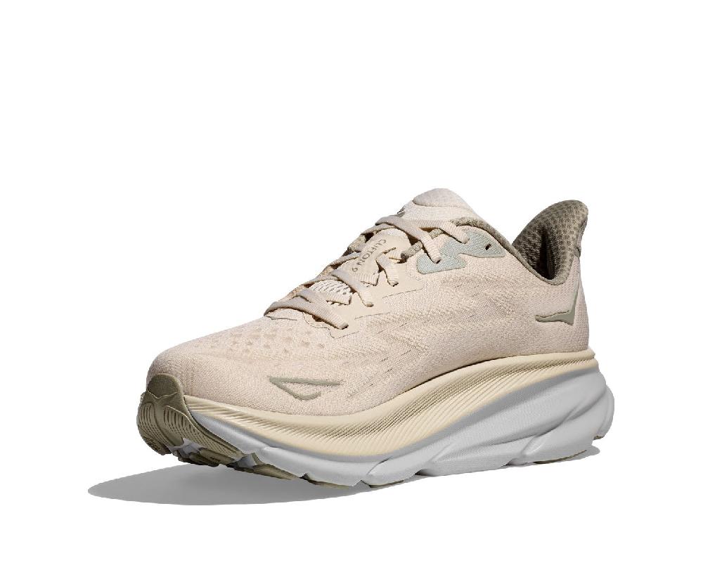 Hoka Oat Milk/Barley Clifton 9 Wide Width Men's Running Shoes 1132210-OKB