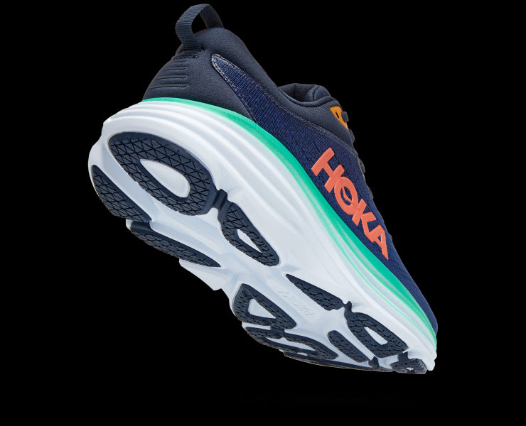 Hoka Outer Space/Bellwether Blue Bondi 8 Wide Width Womens Athletic Shoes 1127954-OSBB