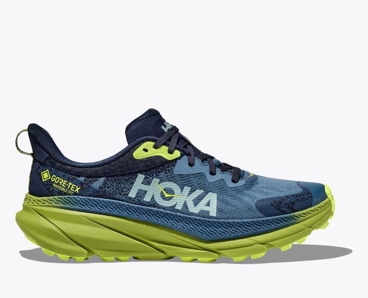 Hoka Outer Space/Dark Citron Challenger 7 GTX Men's Trail Running Shoes 1134501-OSDC