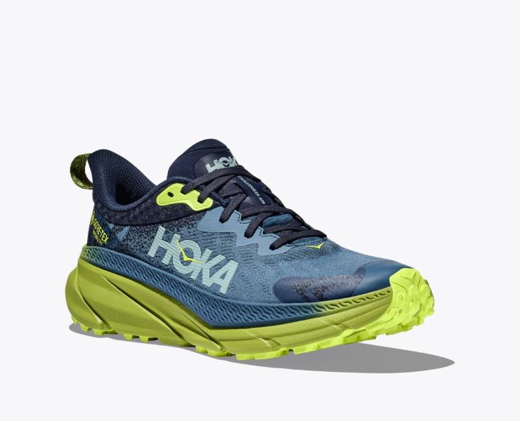 Hoka Outer Space/Dark Citron Challenger 7 GTX Men's Trail Running Shoes 1134501-OSDC
