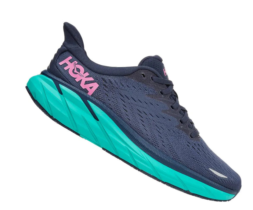 Hoka Outerspace With Atlantis Clifton 8 Ladies Running Shoes 1119394/75OSAT