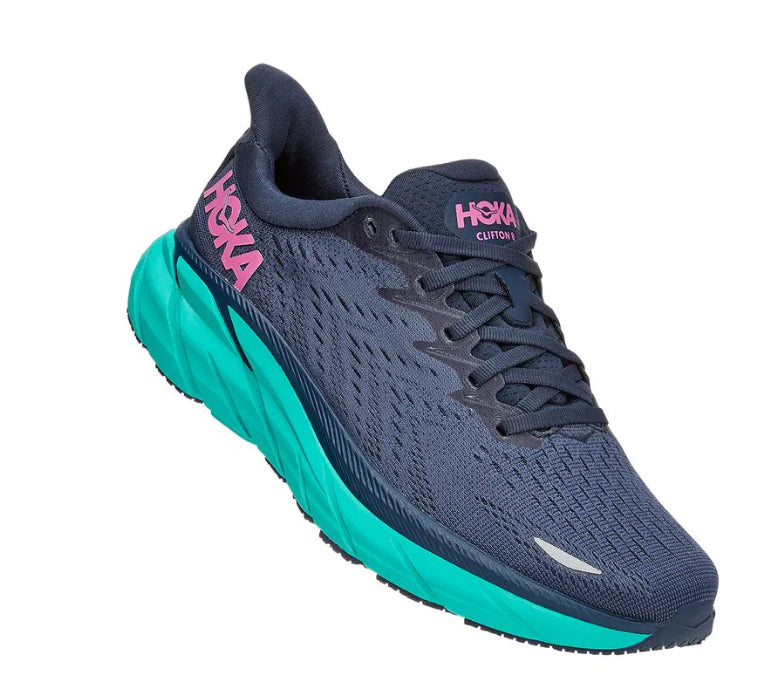 Hoka Outerspace with Atlantis Clifton 8 Ladies Running Shoes 1119394/75OSAT