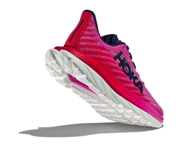 Hoka Raspberry/Strawberry Mach 5 Women's Running Shoes 1127894-RSRW