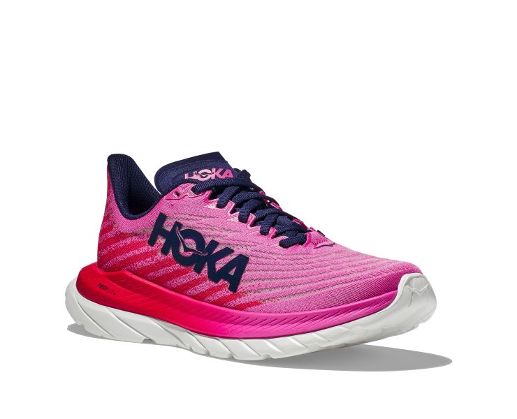 Hoka Raspberry/Strawberry Mach 5 Women's Running Shoes 1127894-RSRW