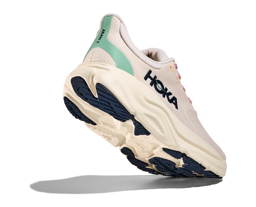 Hoka Rose Cream/Alabaster Arahi 8 Women's Wide Width Running Shoes 1168711-RCRM