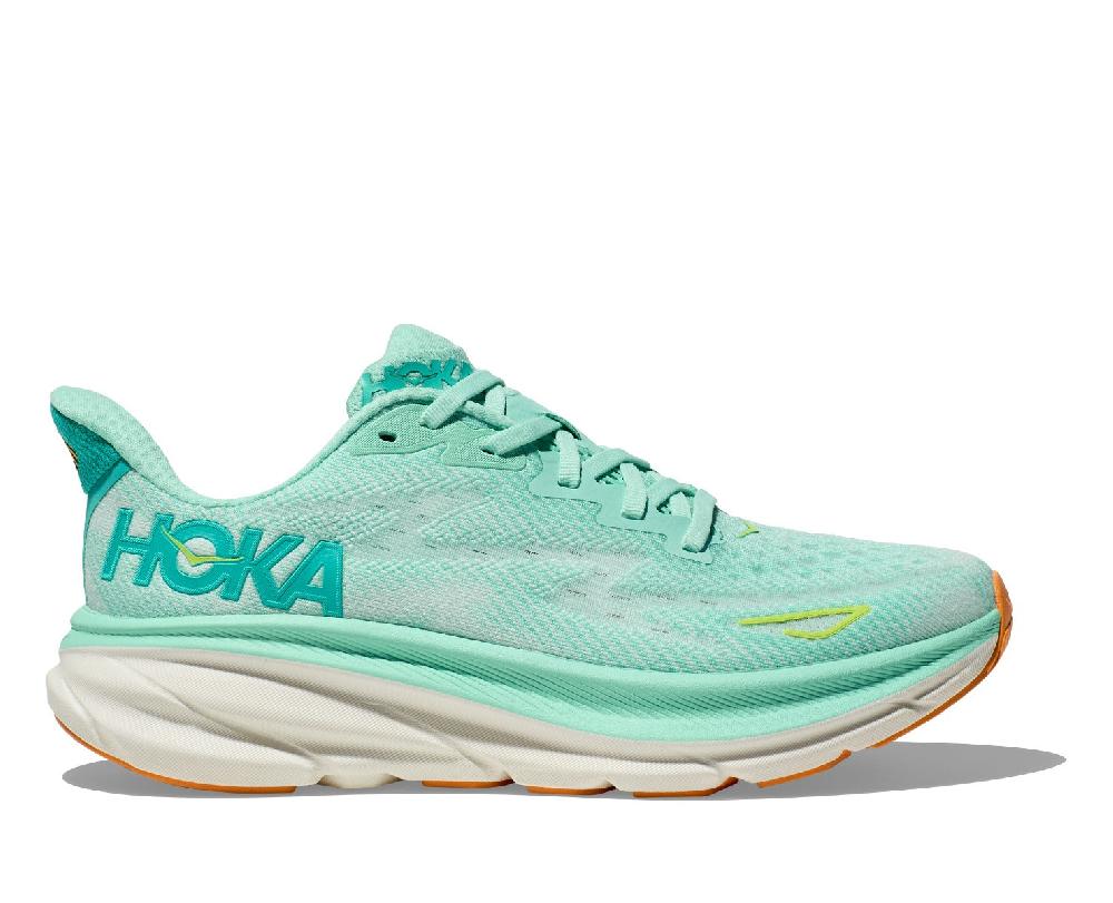 Hoka Seafoam/Aqua Clifton 9 Women's Running Shoes 1127896-SMQ