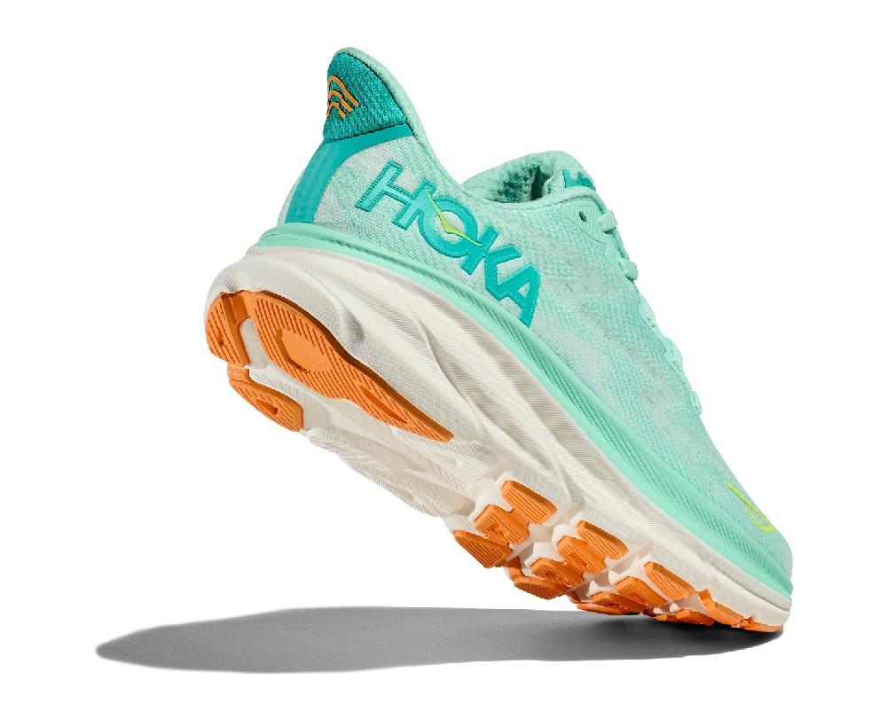 Hoka Seafoam/Aqua Clifton 9 Women's Running Shoes 1127896-SMQ