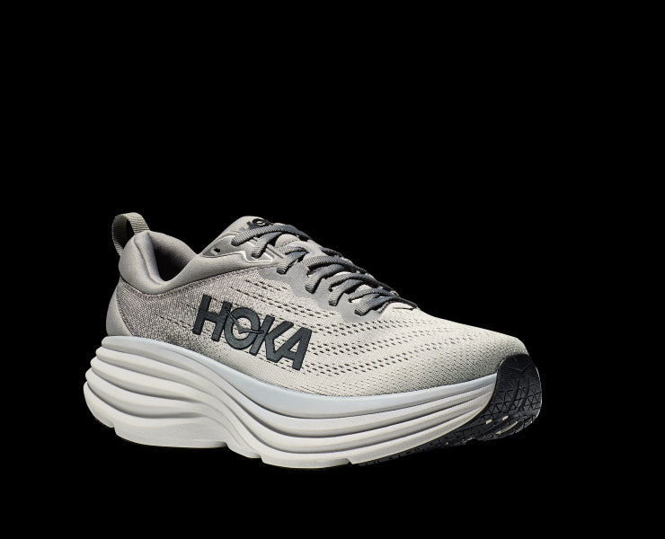 Hoka Sharkskin/Harbor Mist Bondi 8 Men's Athletic Shoes 1123202-SHMS
