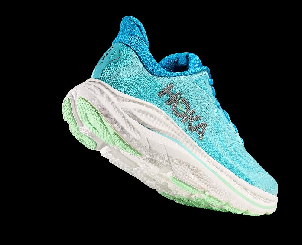 Hoka Skyward Blue/Cielo Blue Clifton 10 Women's Xtra Wide Width Running Shoes 1162052-SKYW