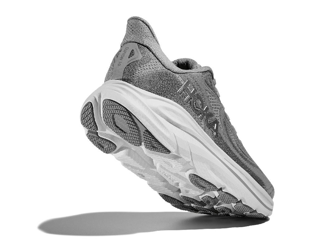 Hoka Stellar Grey/Galactic Grey Clifton 10 Wide Width Women's Running Shoes 1162050-SRYG