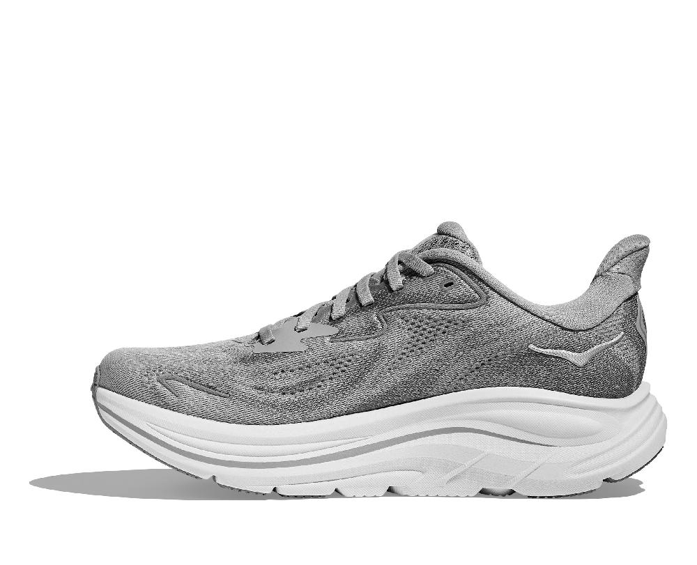 Hoka Stellar Grey/Galactic Grey Clifton 10 Wide Width Women's Running Shoes 1162050-SRYG