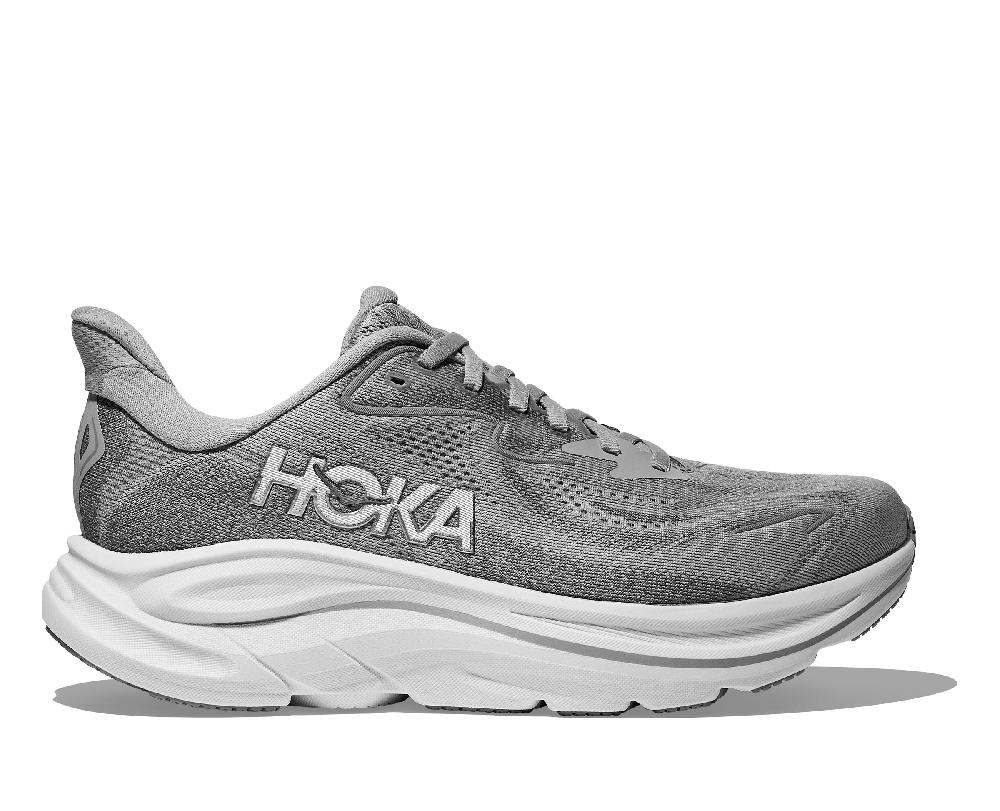 Hoka Stellar Grey/Galactic Grey Clifton 10 Wide Width Women's Running Shoes 1162050-SRYG