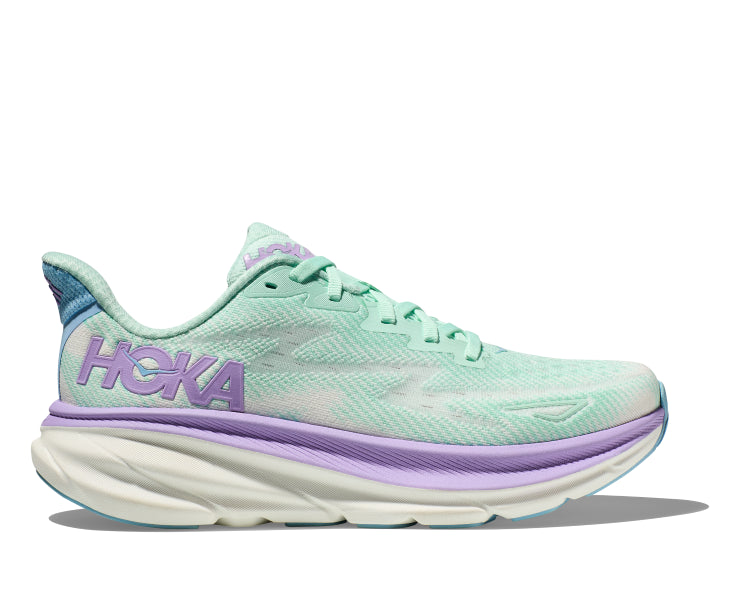 Hoka Sunlit Ocean/Lilac Mist Clifton 9 Women's Running Shoes 1127896-SOLM