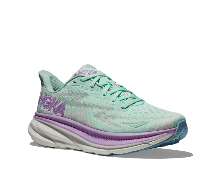 Hoka Sunlit Ocean/Lilac Mist Clifton 9 Women's Running Shoes 1127896-SOLM