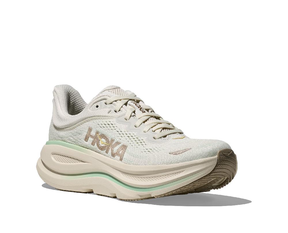 Hoka Truffle Salt/Sea Glass Bondi 9 Women's Running Shoes 1162012-TLSL