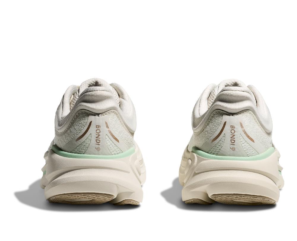 Hoka Truffle Salt/Sea Glass Bondi 9 Women's Running Shoes 1162012-TLSL